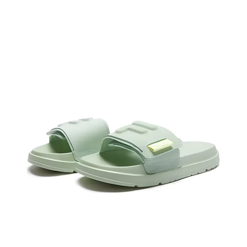 FILA KIDS Anti Slip Wear Resistant Kids' Slippers Green Yellow Unisex-2