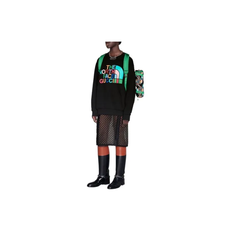 GUCCI X The North Face Cotton Sweatshirt Black/Multicolor-1