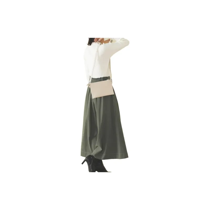 Beams Casual Pants Women's Olive Green-6