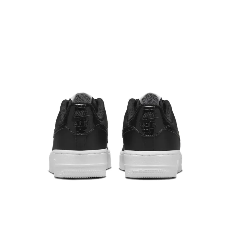 Nike Air Force 1 Slip Resistant Low Top Kids' Skateboarding Shoes Black Kids'-3