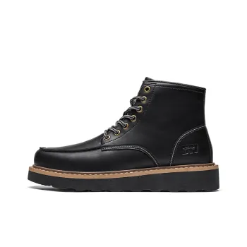 G.N.SHIJIA Men's Casual Shoes Men High Top Black/Brown