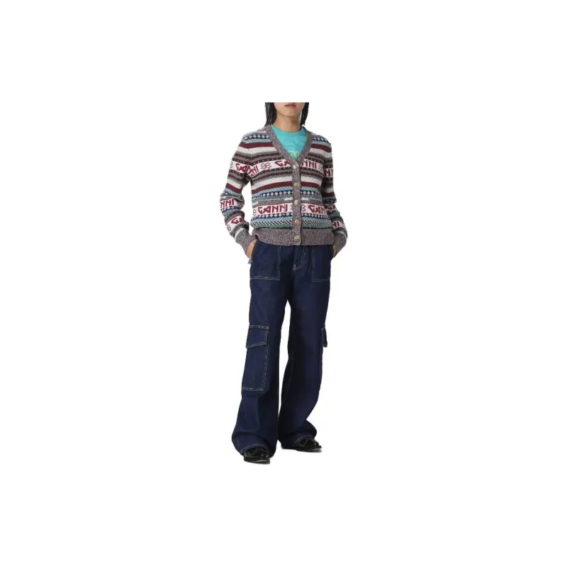 GANNI Sweaters Women's Brown-4