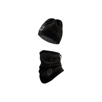 JIEKAI Riding Equipment Head Cover+Face Mask Unisex Polar Fleece 50-60CM Black Gray
