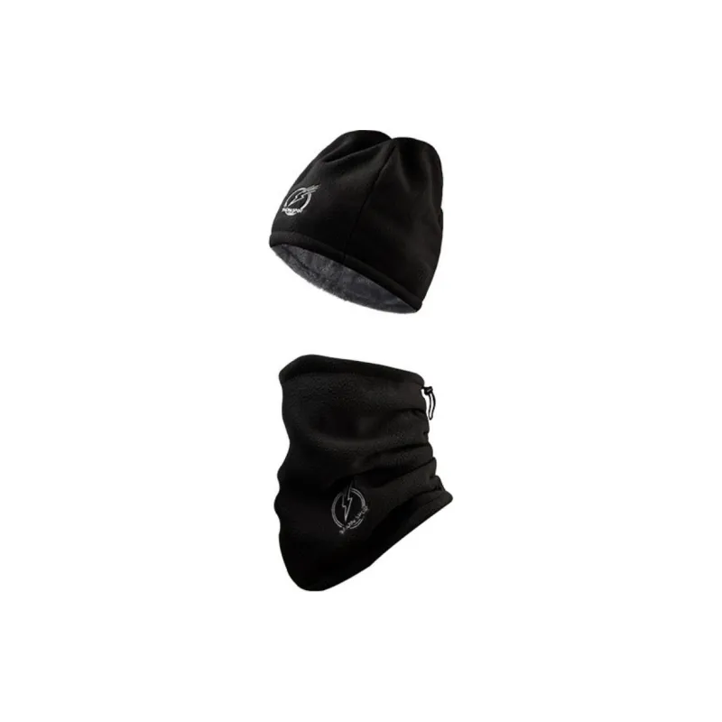 JIEKAI Riding Equipment Head Cover+Face Mask Unisex Polar Fleece 50 60CM Black Gray-0