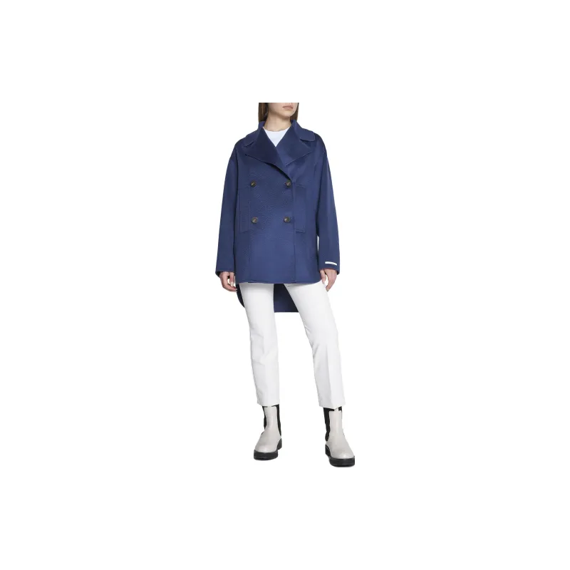 SportMax Coats Women's Marine Blue-1