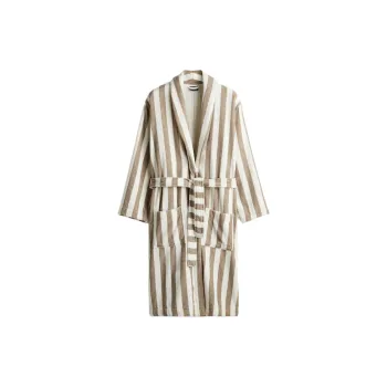 H&M Bathrobes Men's Beige/White