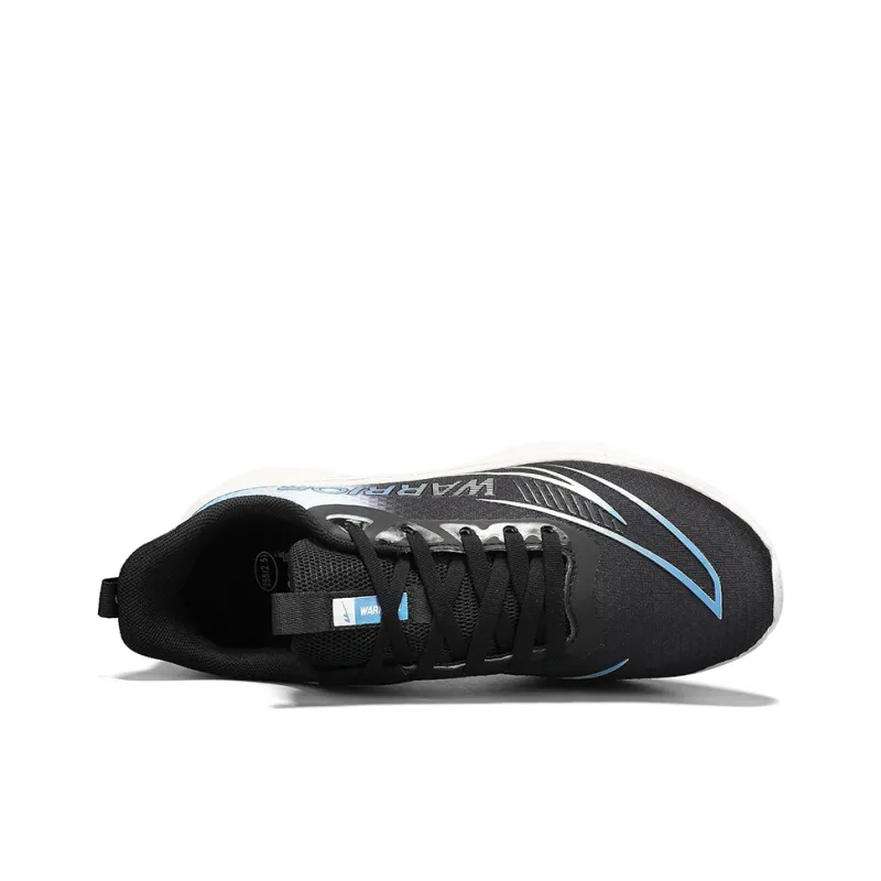 Warrior Wear resistant Lightweight Breathable And Non slip. Low Top Training Running Shoes Men's Black Blue-3