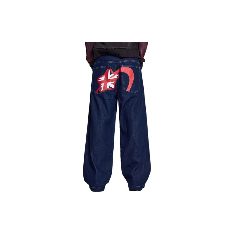Jaded London Jeans Unisex Star Indigo Blue-3