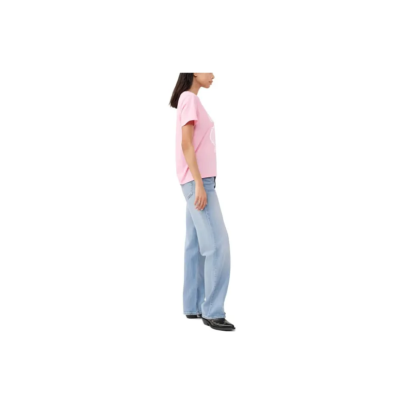 GANNI T-Shirts Women's Pink-2