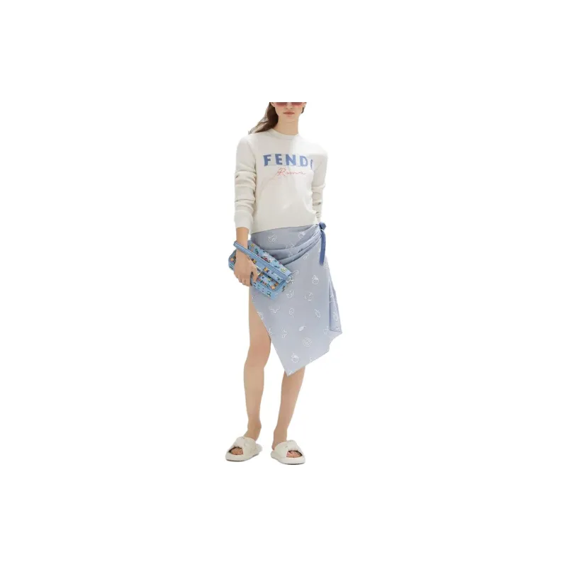 FENDI Logo Detailed Crewneck Jumper-2
