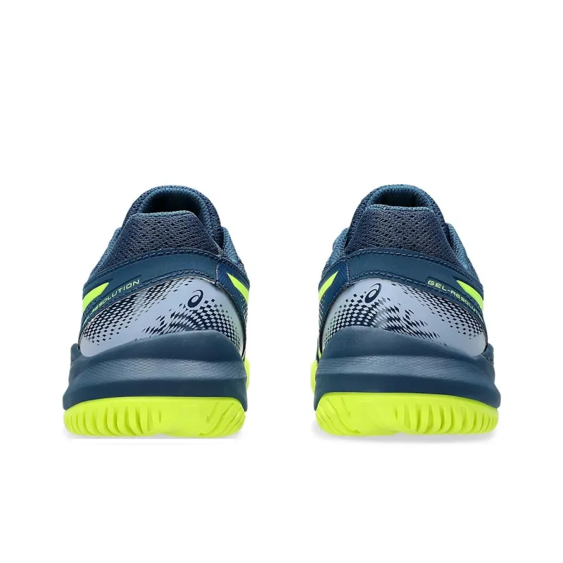 Asics Gel Resolution 9 Abrasion Resistant Low Top Kids' Training Shoes Dark Blue Teenagers-3