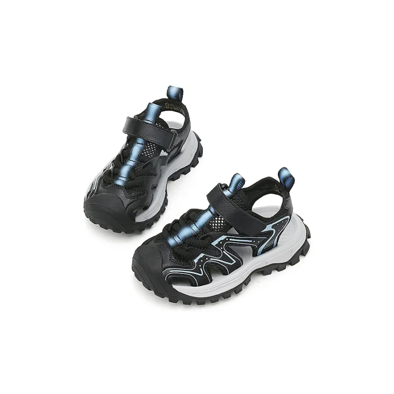 Jeep Anti Slip Wear Resistant Children's Sandals Black Blue Kids'-3