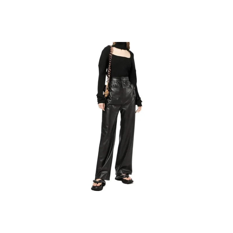 AMBUSH Ribbed Turtleneck Sweater Black-1