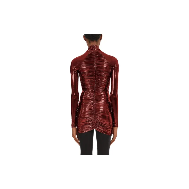 Ferragamo Long-Sleeved Dresses Women's Red-3
