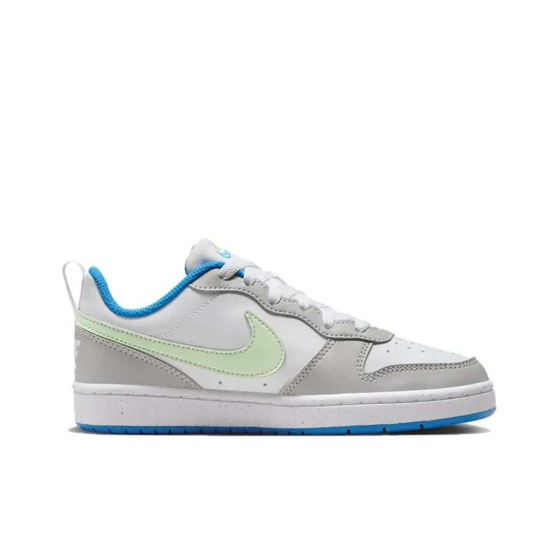 Nike Court Borough Low Recraft GS 'Light Iron Ore Vapor Green'-3
