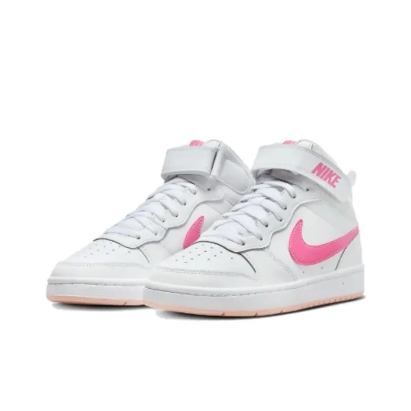 Nike Court Borough Mid 2 White Pinksicle GS-2