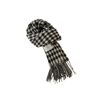 CARTELO Polyester, Faux Cashmere Knit Scarves Unisex