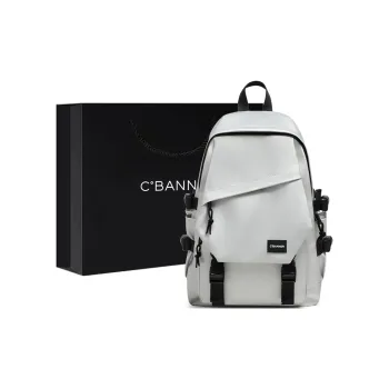 C°BANNER Laminated Oxford Cloth Backpack Regular Unisex Black
