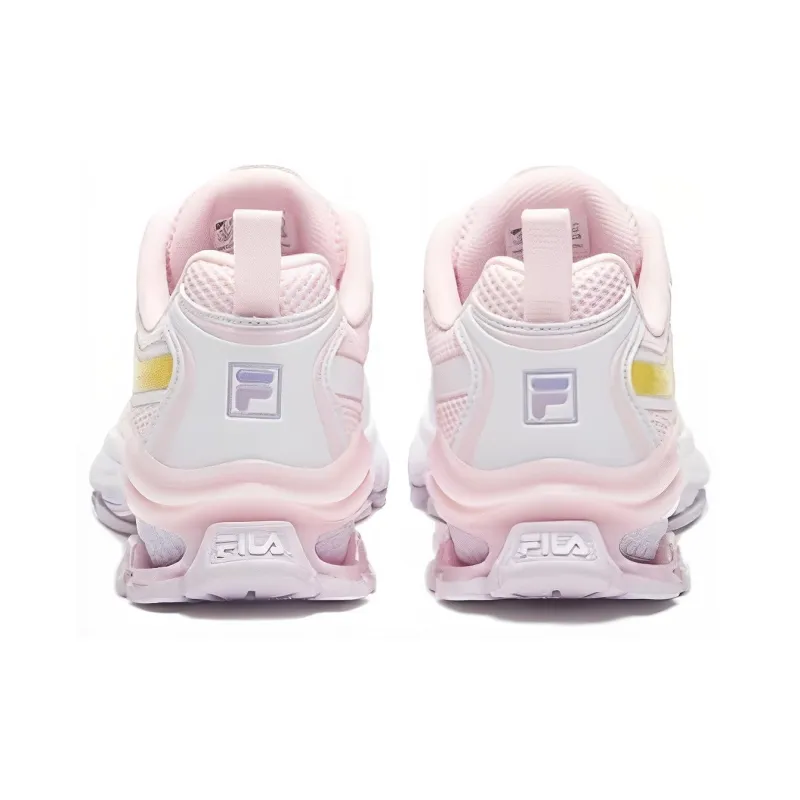 FILA KIDS Cushioning Abrasion Resistant Breathable Low Top Kids' Running Shoes Pastel Pink Teenagers-5