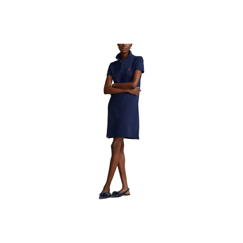Polo Ralph Lauren Logo Embroidered Short Sleeved Polo Dress-3