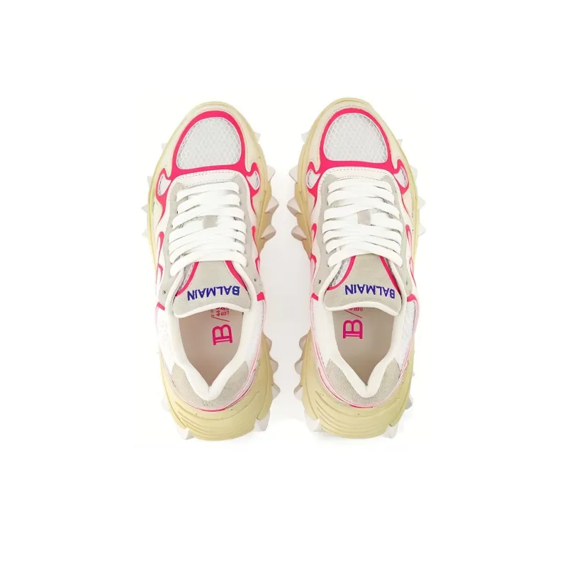 BALMAIN B East Panelled Lace up Sneakers Women's-3