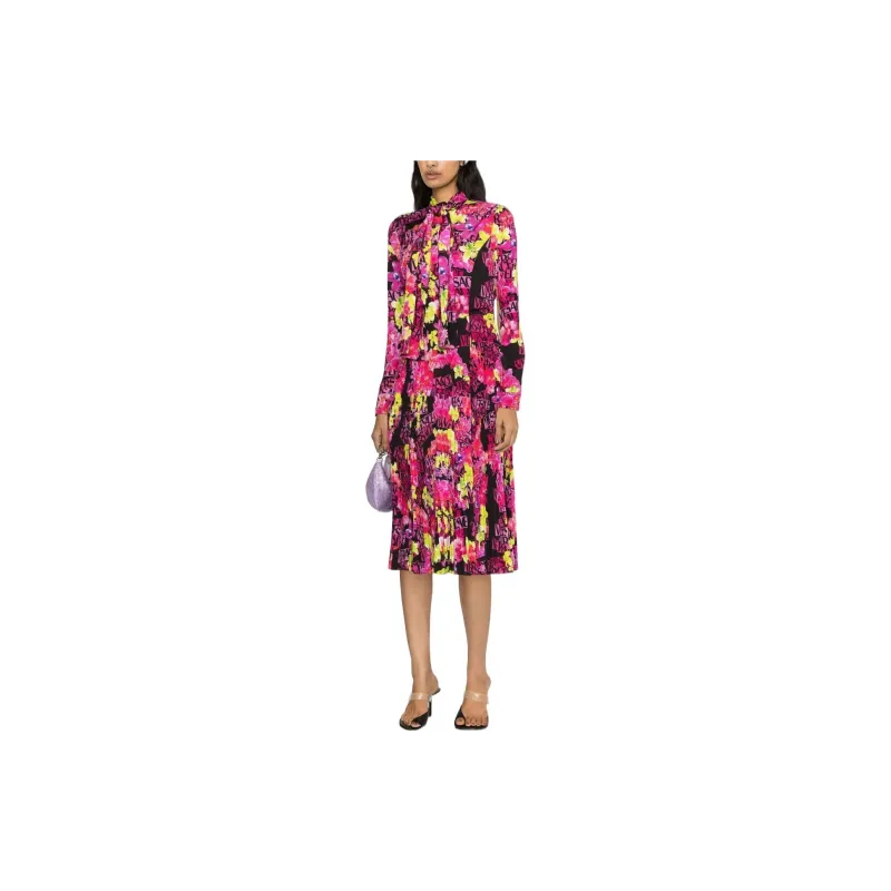 VERSACE Allover Floral Printed Midi Dress-1
