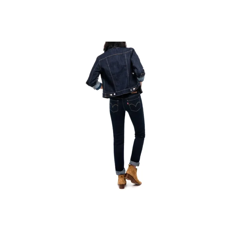 Levi's Denim Jacket Women's Dark Blue-3
