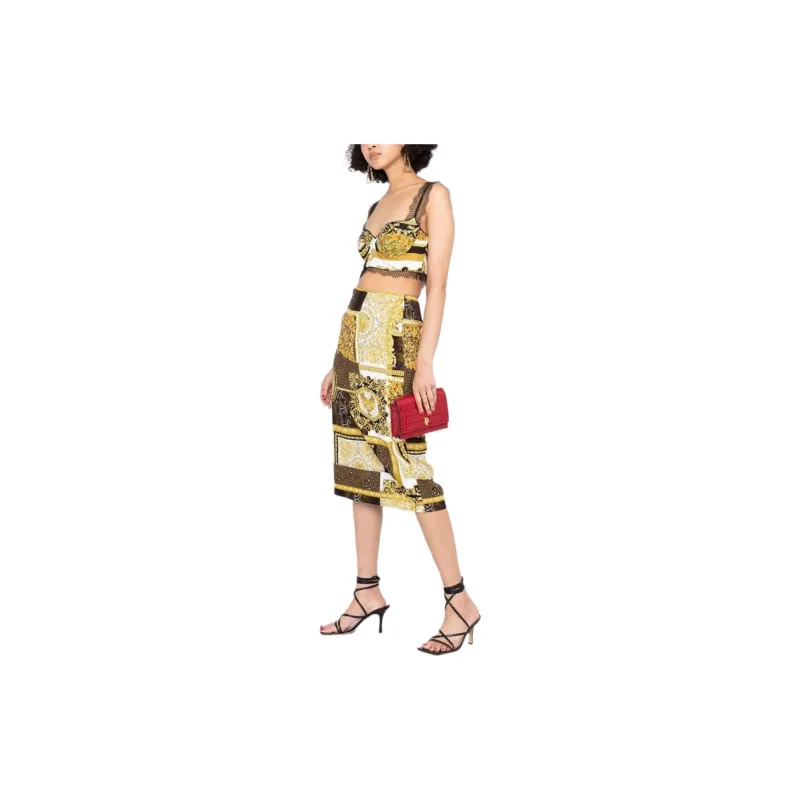 VERSACE Strapless Tops Women's Multicolor-4