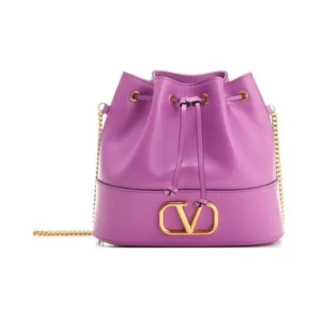 Valentino VLogo Signature Drawstring Mini Bucket Bag