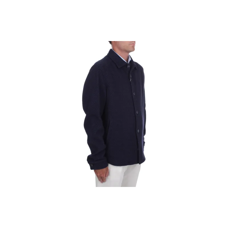 HERNO Buttoned Long Sleeved Shirt Jacket-3
