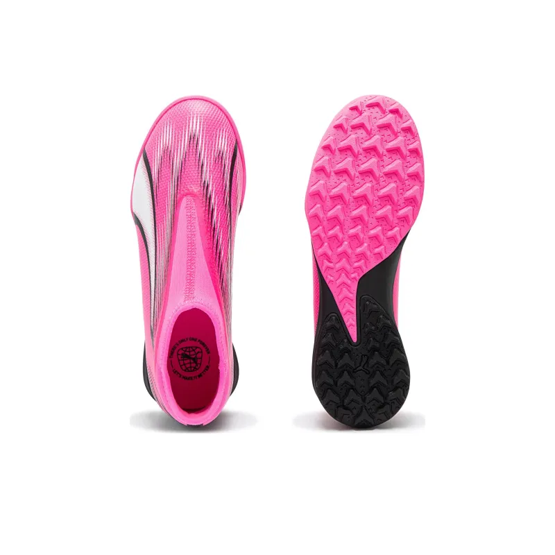 PUMA Ultra Match Wear Resistant Coverage Low Top Kids' Soccer Shoes Pink White Black Kids'-4