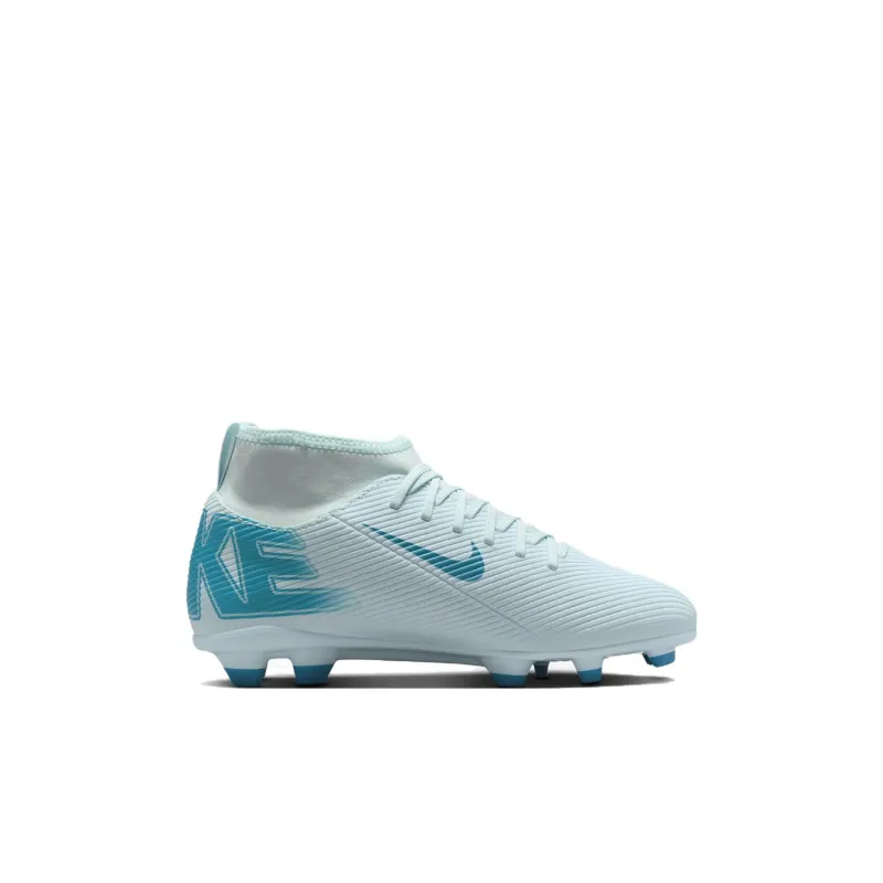 Nike Mercurial Superfly 10 Anti Slip Wear Resistant Mid Top Kids' Soccer Shoes Blue Kids'-1
