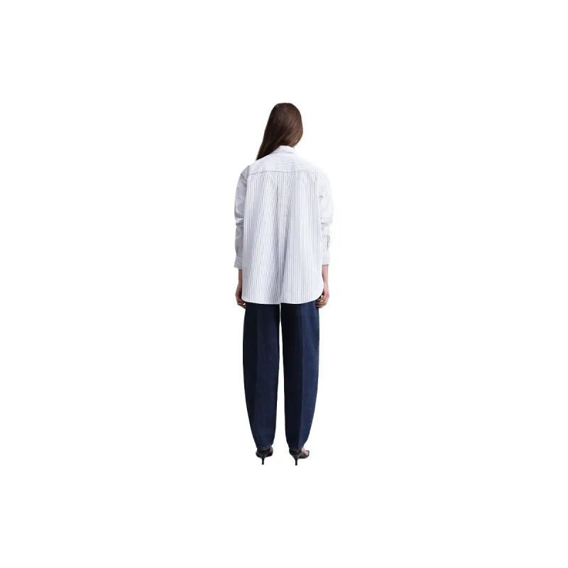 TOTEME Shirts Women's Marine Blue Stripe-1