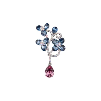 Lan Ying Crystal Brooches Women's