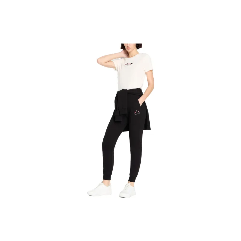 ARMANI EXCHANGE Knitted Sweatpants Women's Black-1