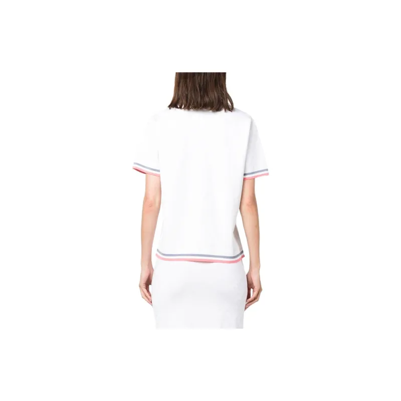 FENDI Monogram Detailed Crewneck T Shirt-4