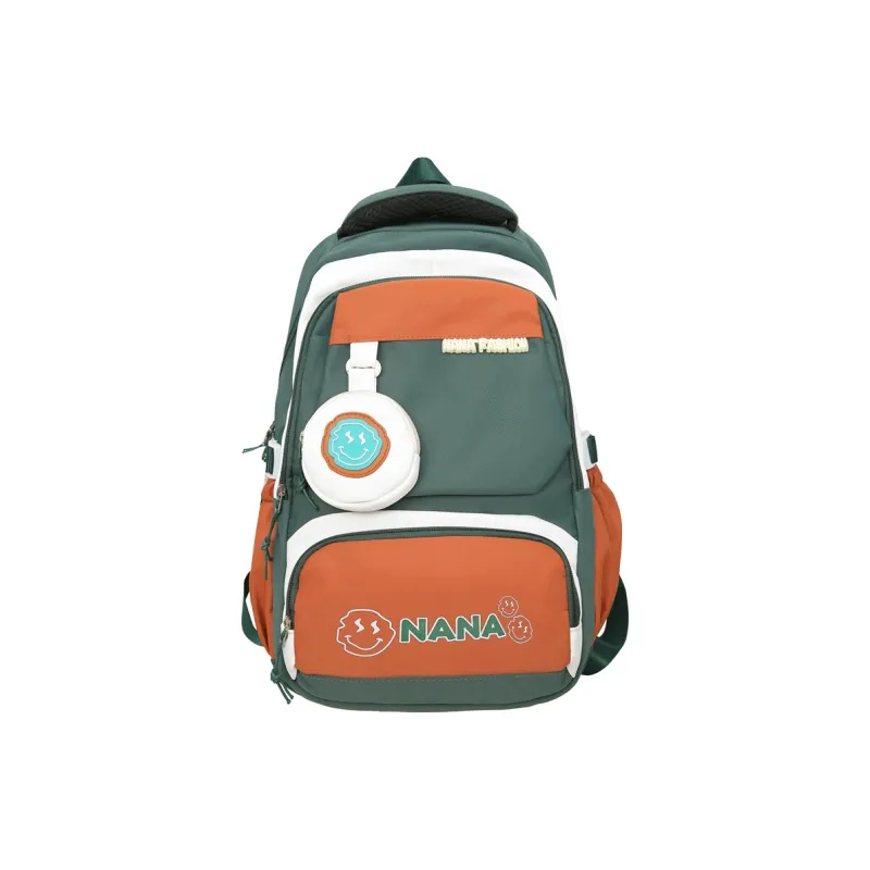 NX DOUGHNUT Nylon Backpack Unisex Gray/Black/Orange/Khaki/Light Green/Jasper-8