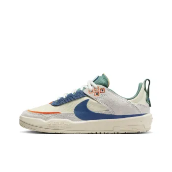 Nike SB DAY ONE Anti Slip Wear Resistant Low Top Kids' Skateboarding Shoes White Blue Grade School