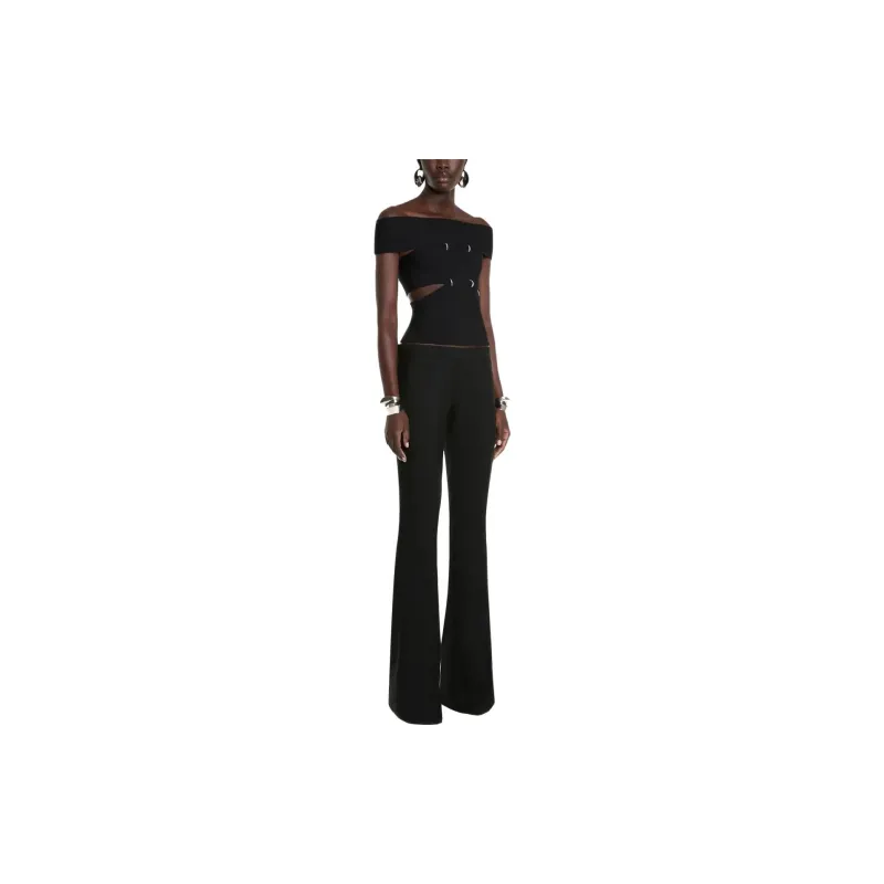 Alexander McQueen Cut Out Off Shoulder Stretch Top-2