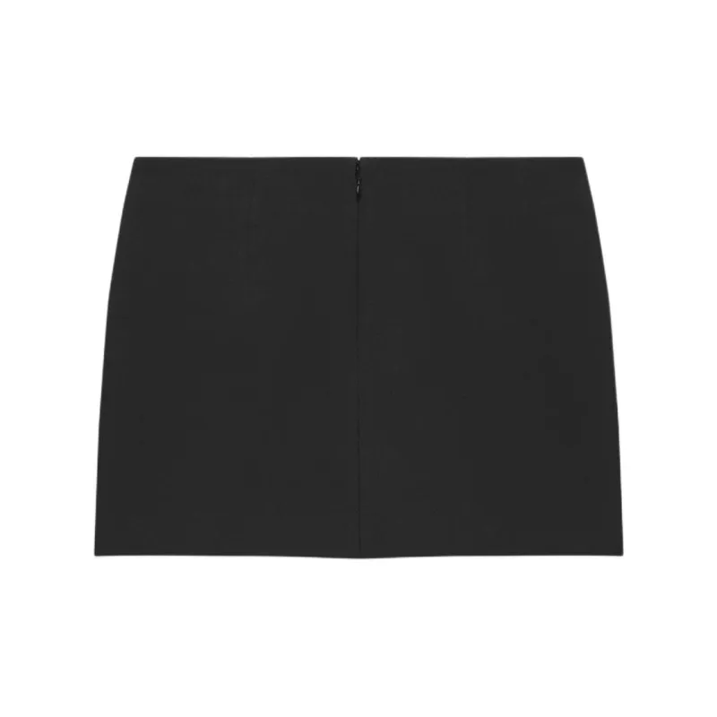ARITZIA Babaton Stationery Skirt Casual Short Skirts Women's BLACK/Black-1