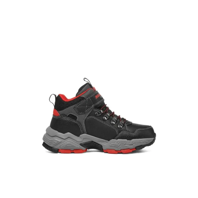 Skechers Anti Slip Wear Resistant Kids Lifestyle Shoes Black Red Kids'-1