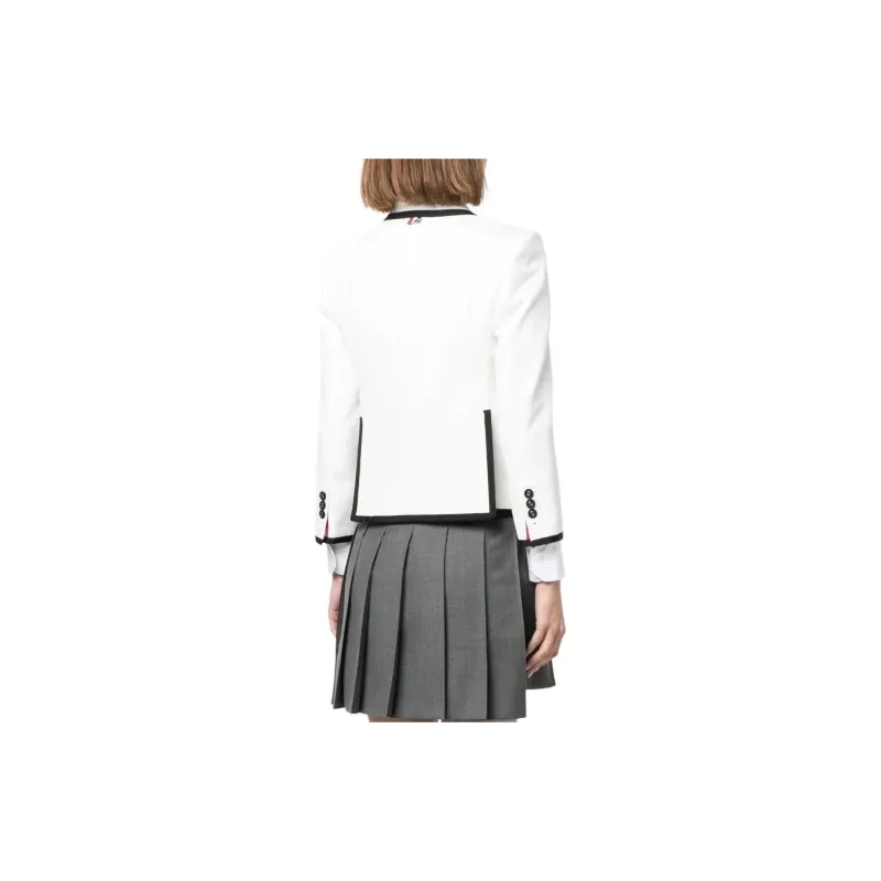 THOM BROWNE Grosgrain Ribbon trim Blazer-2