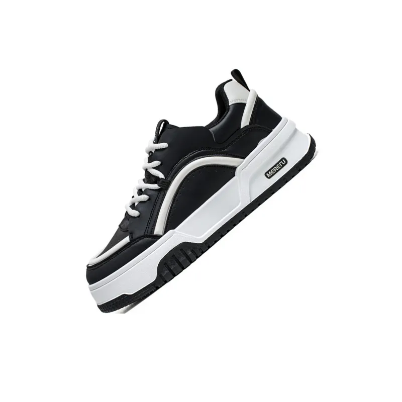 Meiretu Abrasion Resistant Balance Lightweight Low Top Skateboard Shoes Men's-2