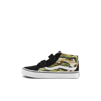 Vans Sk8 -Mid Reissue V Kids 'Painted Camo Green'
