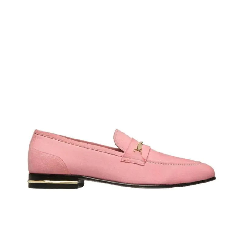 BALLY Suisse Loafers Men's Pink-1