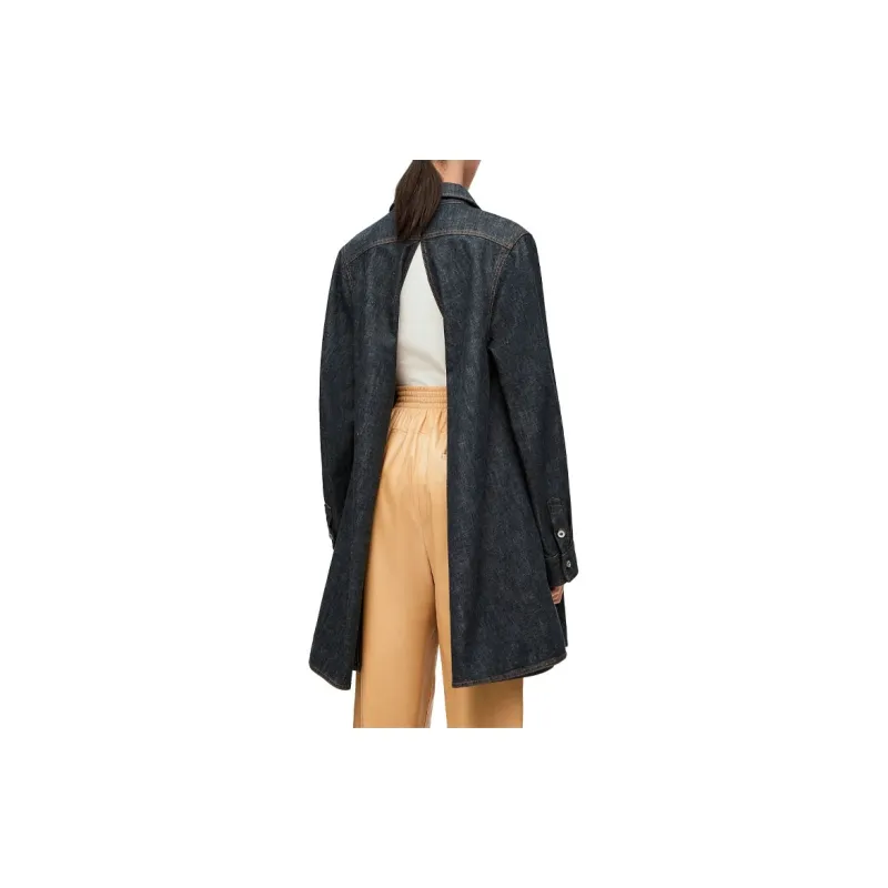 LOEWE SS23 Shirt Women's Denim Blue-4