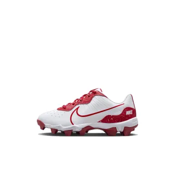 Nike Alpha Huarache 4 Slip Resistant, Abrasion Resistant, Lightweight Kids' Training Shoes White Red Kids'