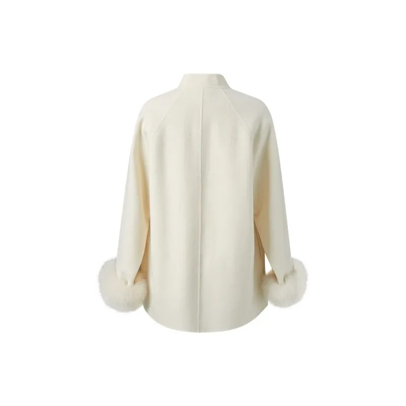 3COLOUR Coat Women's Pearl White-1