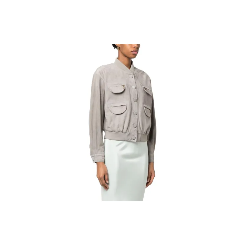 EMPORIO ARMANI Jackets Women's Light Gray-3