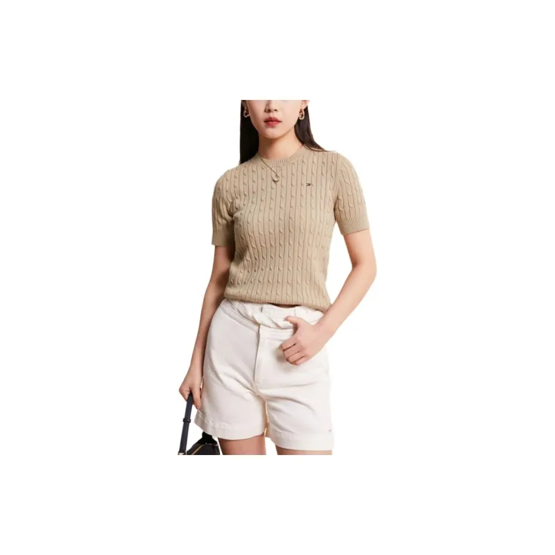 Tommy Hilfiger T-Shirts Women's Khaki-3